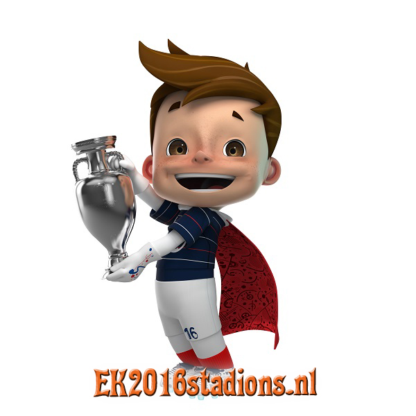 EK2016 mascotte trophy